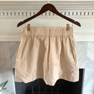 J crew cream skirt with pockets